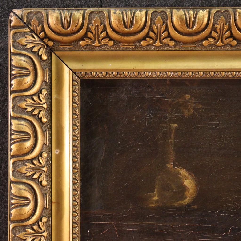 Grand Tableau Huile Sur Toile Signé – Maternité – Peinture Espagnole XXe