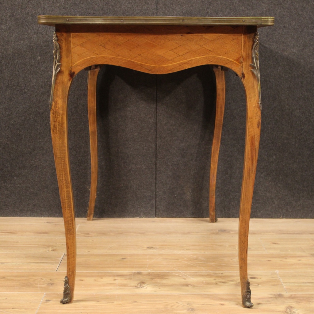 Schreibtisch Möbel französisch Tisch aus eingelegt Holz antik Stil
