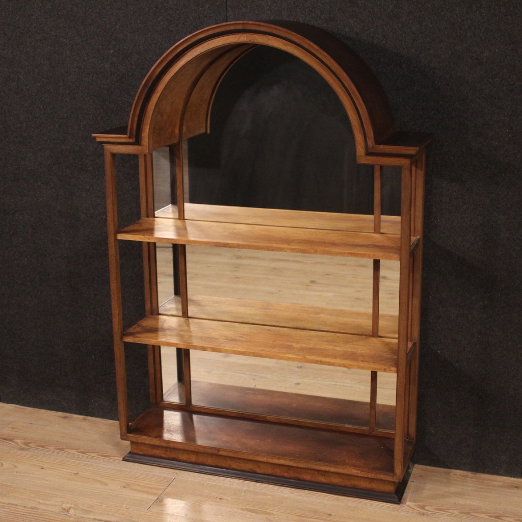 Etagere Bookcase Bookshelf Furniture In Wood With Mirror Antique