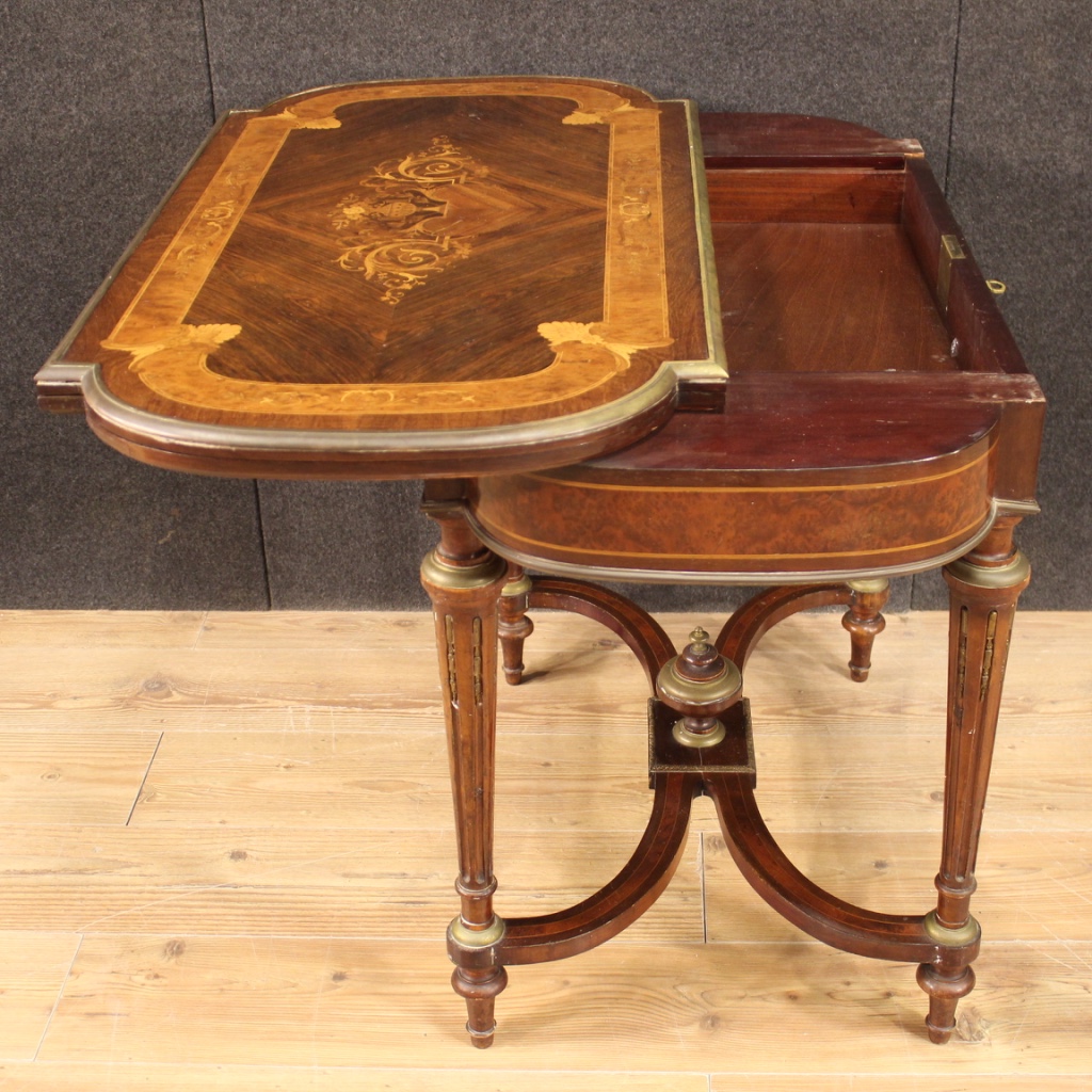 Eckschrank Anrichte Möbel aus Holz antik Stil lackiert vergoldet bemalt